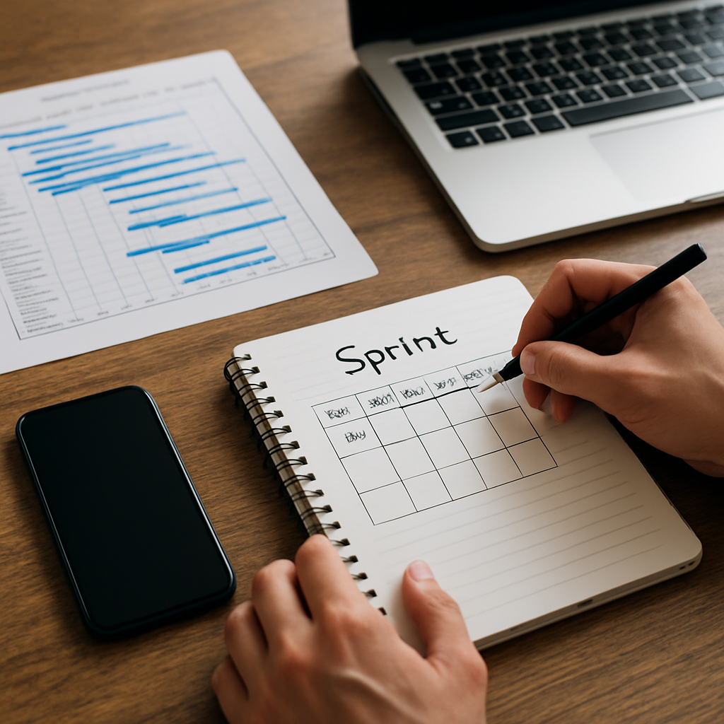 Illustration for Putting It All Together: A One-Week Sprint Plan related to mentions on facebook