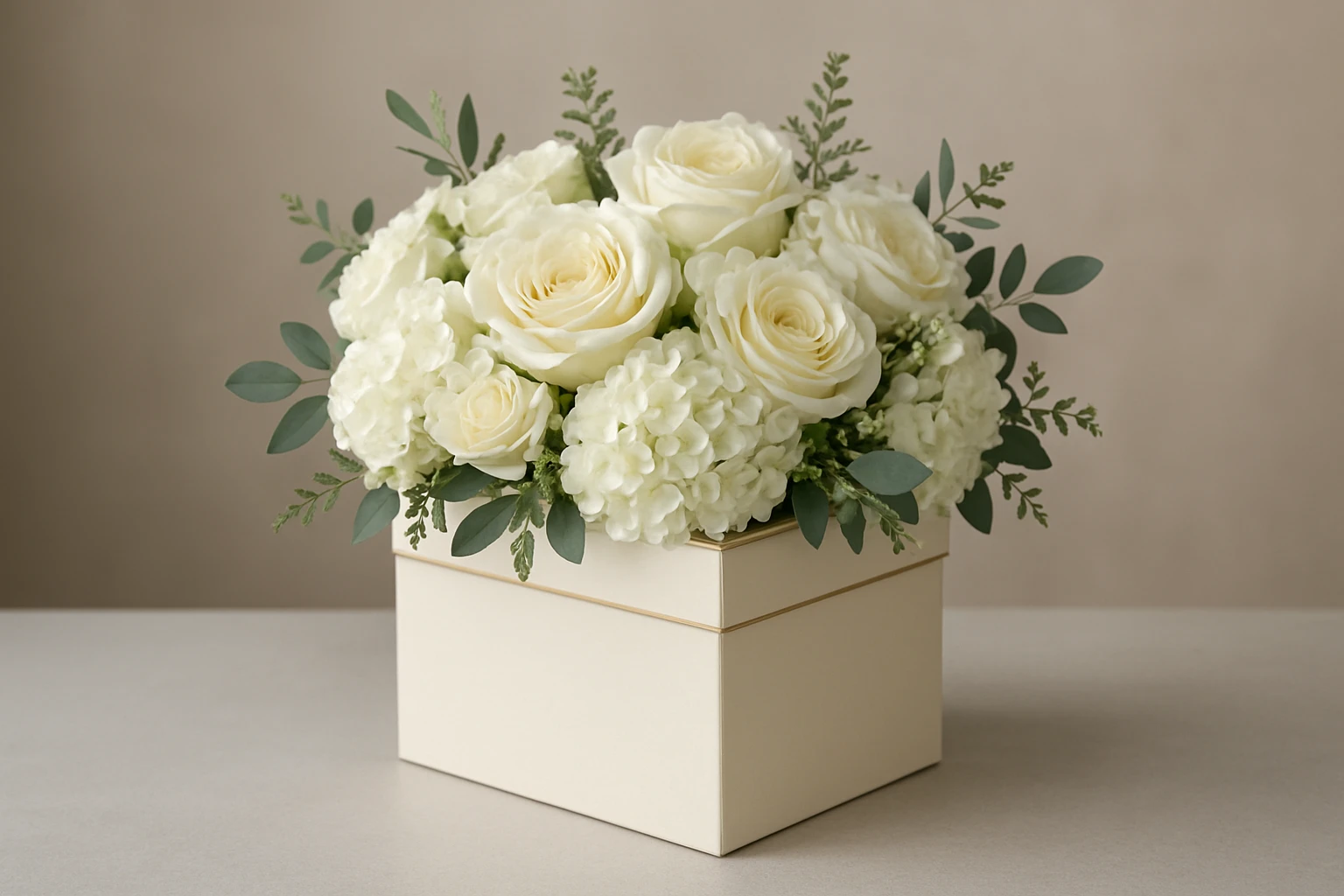 #5 Best for premium weddings: rigid luxury flower box - personalised flower boxes guide