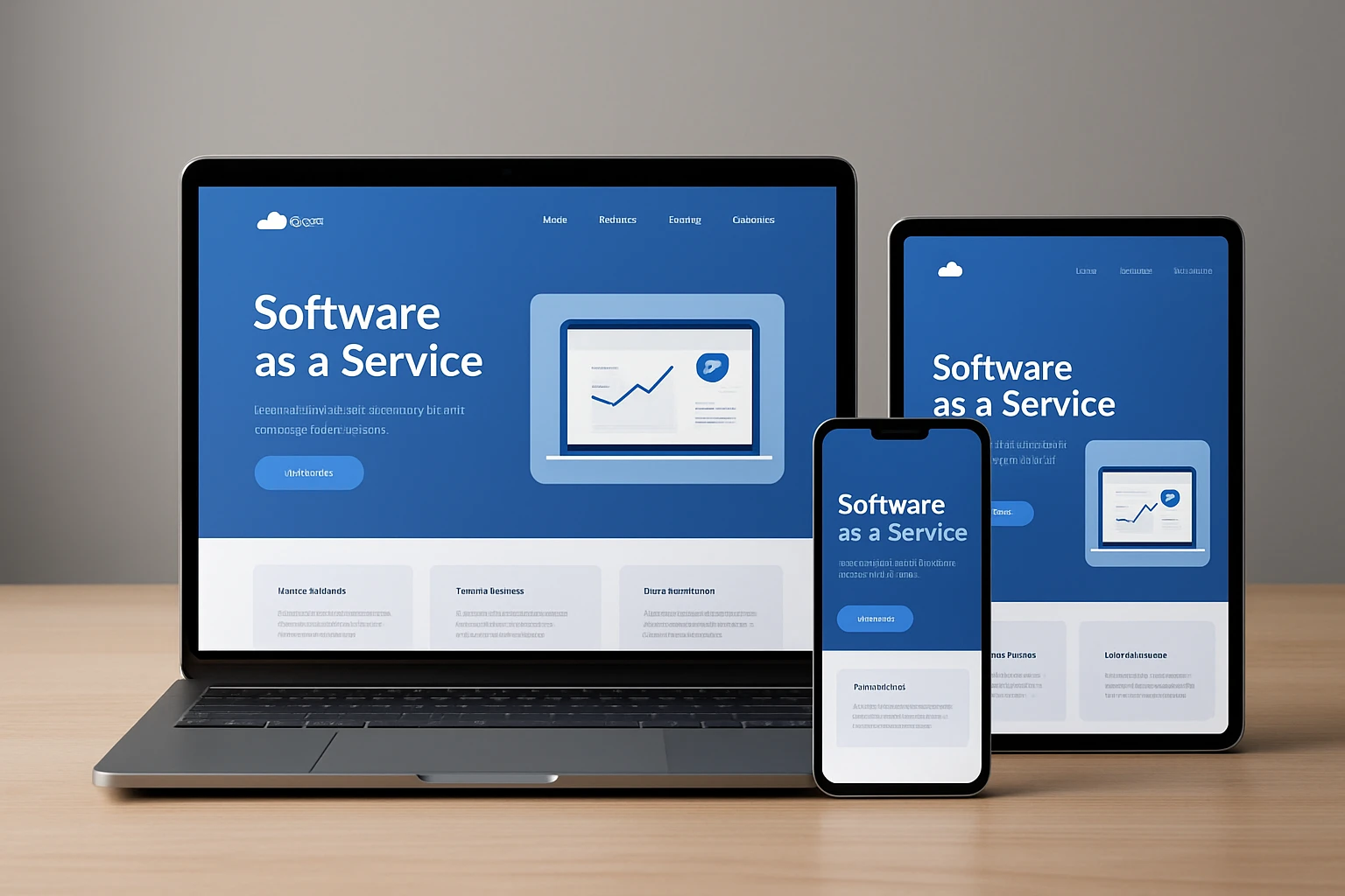 #5 Software as a Service Launchpad Kit - template web design responsive guide