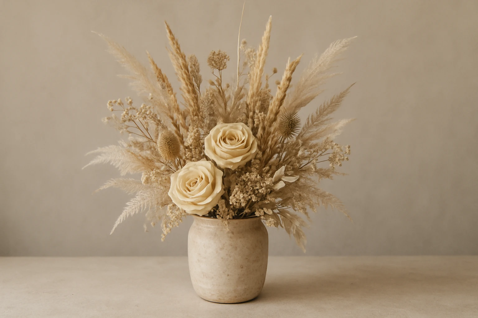 #5 Sympathy or memorial arrangement - dried wedding flower arrangements guide