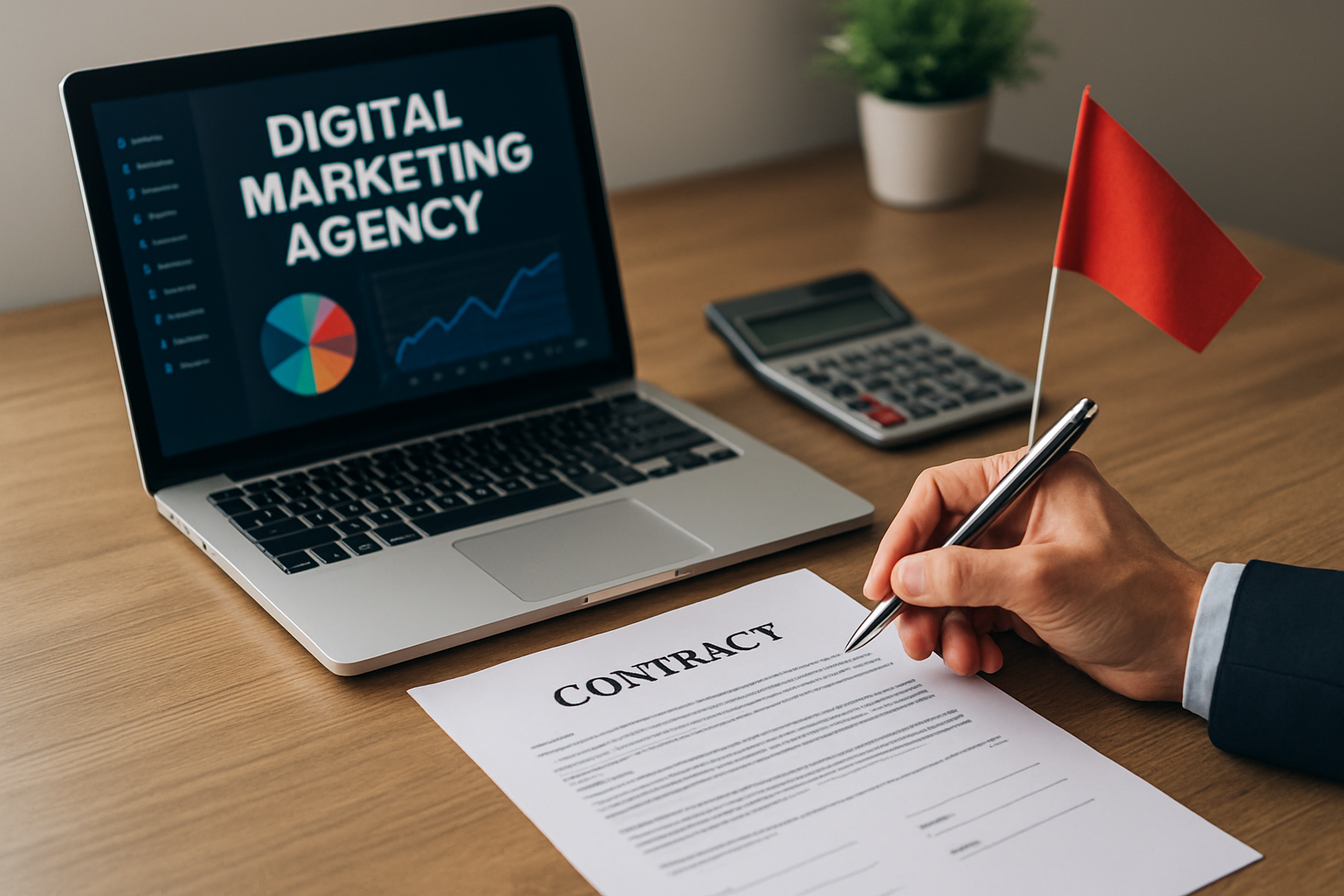 Illustration for Pricing, Contracts, and Red Flags to Watch related to digital marketing agency