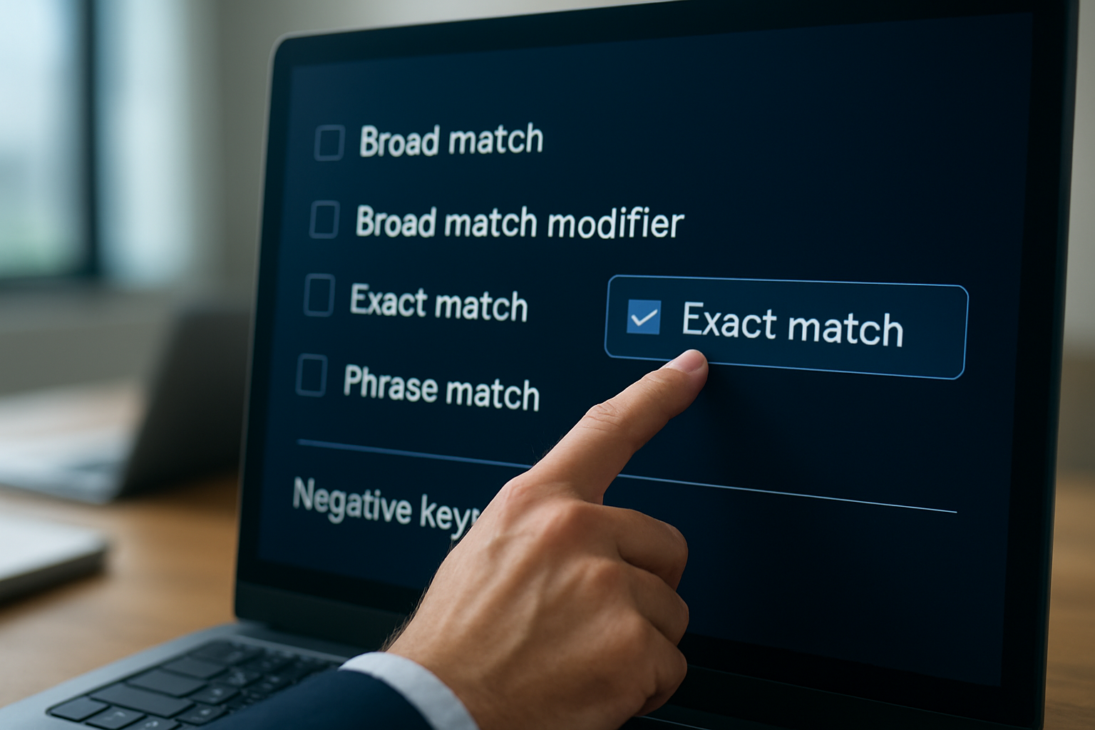 Illustration for Step 4: Aggressive Query Filtering with Match Types and Negatives related to how to reduce PPC costs and increase conversions