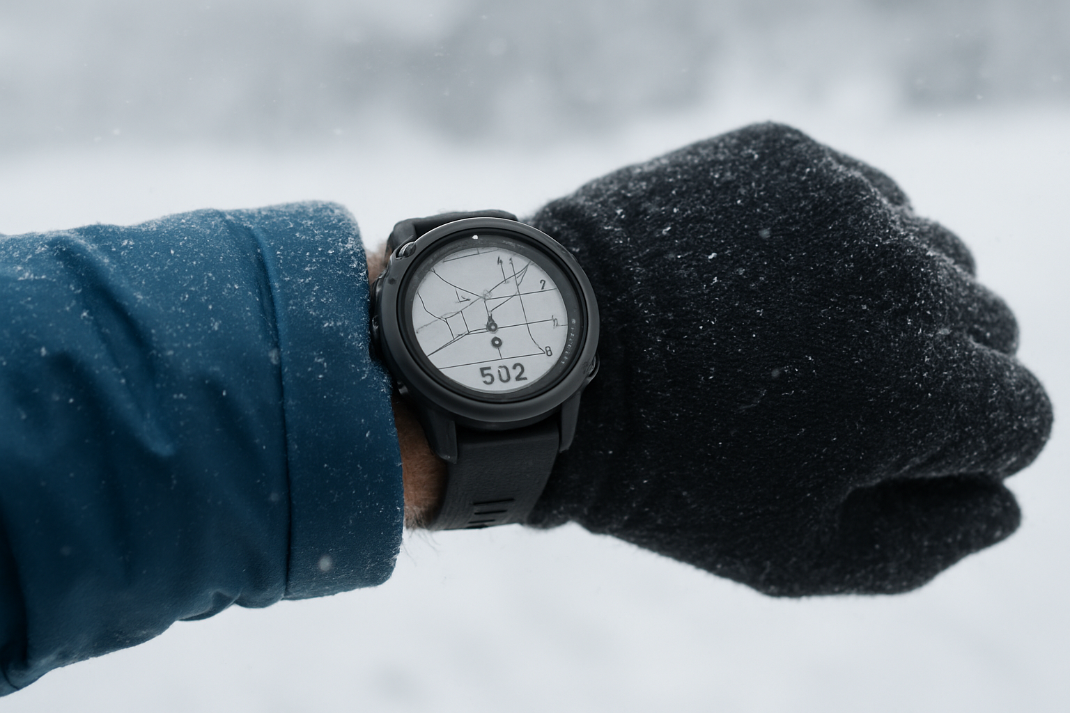 Illustration for Q: How does offline data and portability hold up when everything is frozen? related to how reliable are gps watches in cold weather conditions