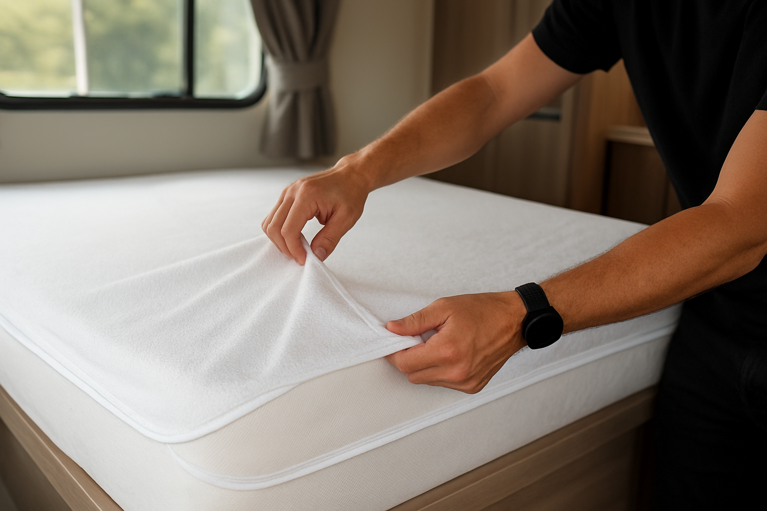 Illustration for Snelle levering en scherpe waarde: waarom Dexitex het verschil maakt related to waterdichte molton camper