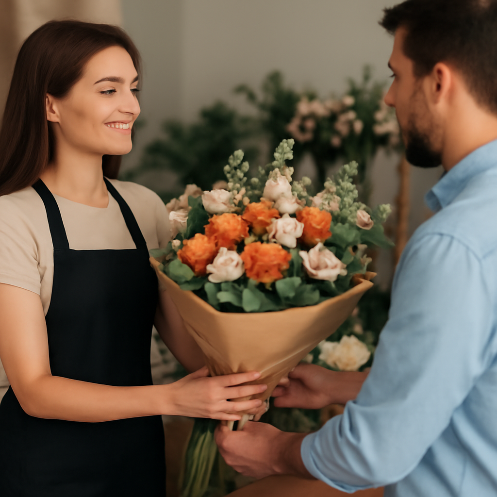 Illustration for How The Flower Boutique Makes It Happen: From Order to Door related to same day pickup or delivery for fresh flowers in perth