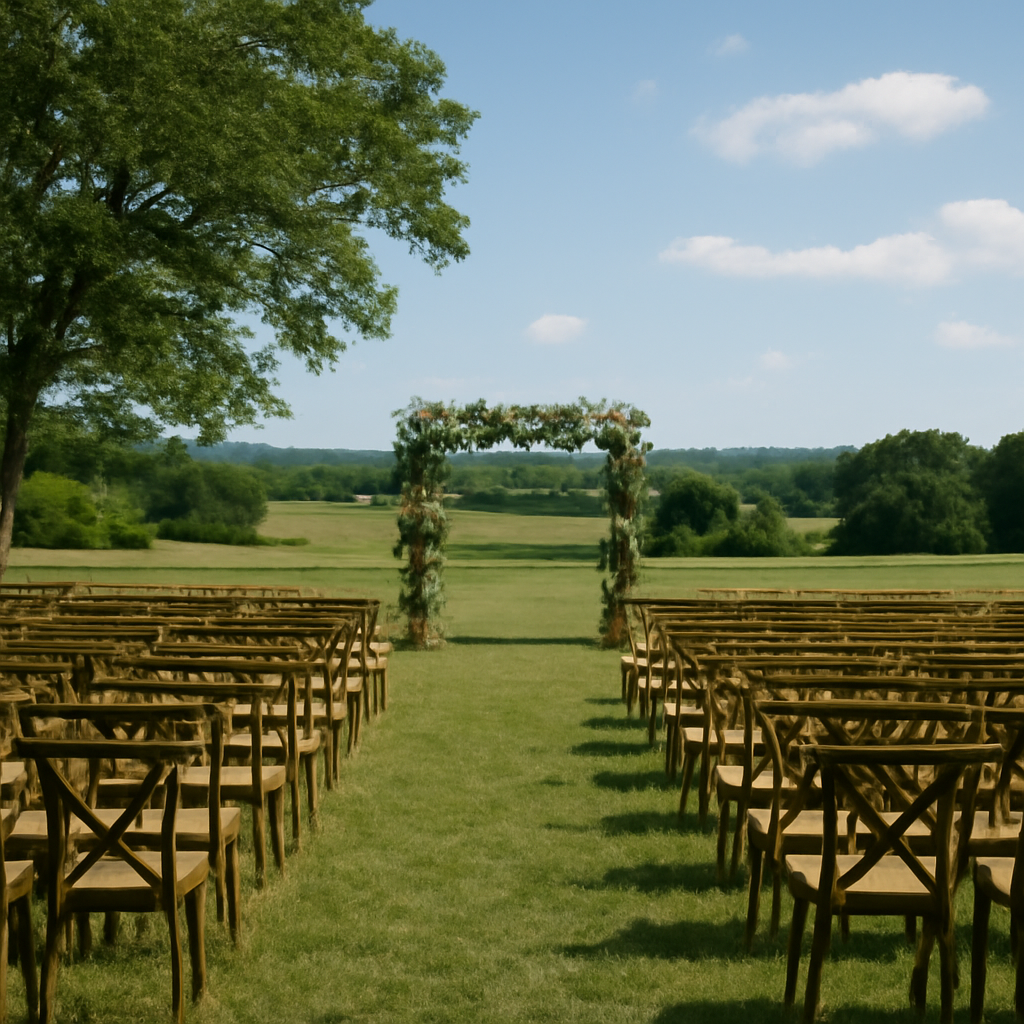 Illustration for Guest Experience: Comfort, Access, and Flow Under the Open Sky related to wedding venues outside