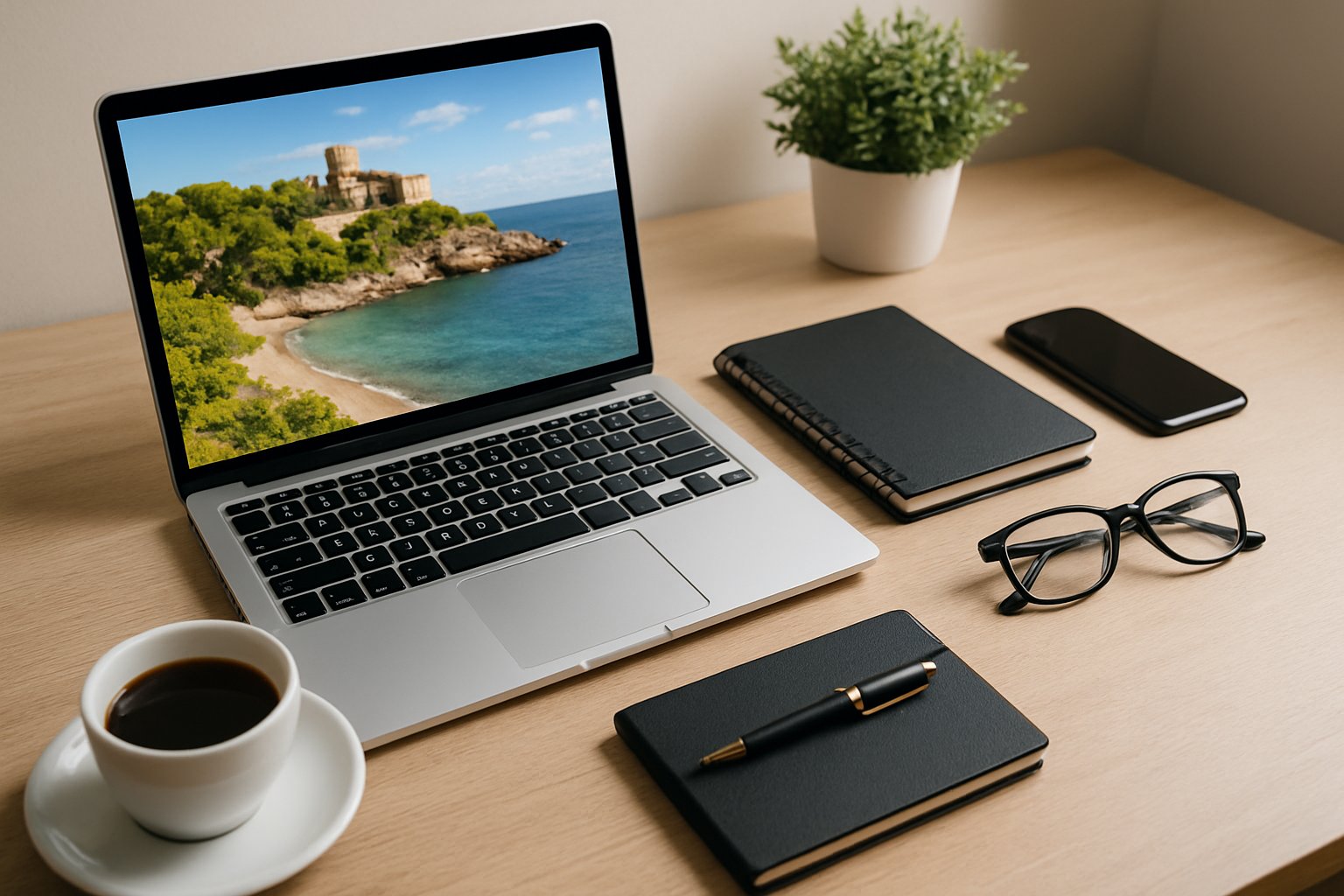 Illustration für Tools und Ressourcen, die Ihnen die Entscheidung erleichtern, wo Sie in Capdepera für einen romantischen Kurzurlaub übernachten können.