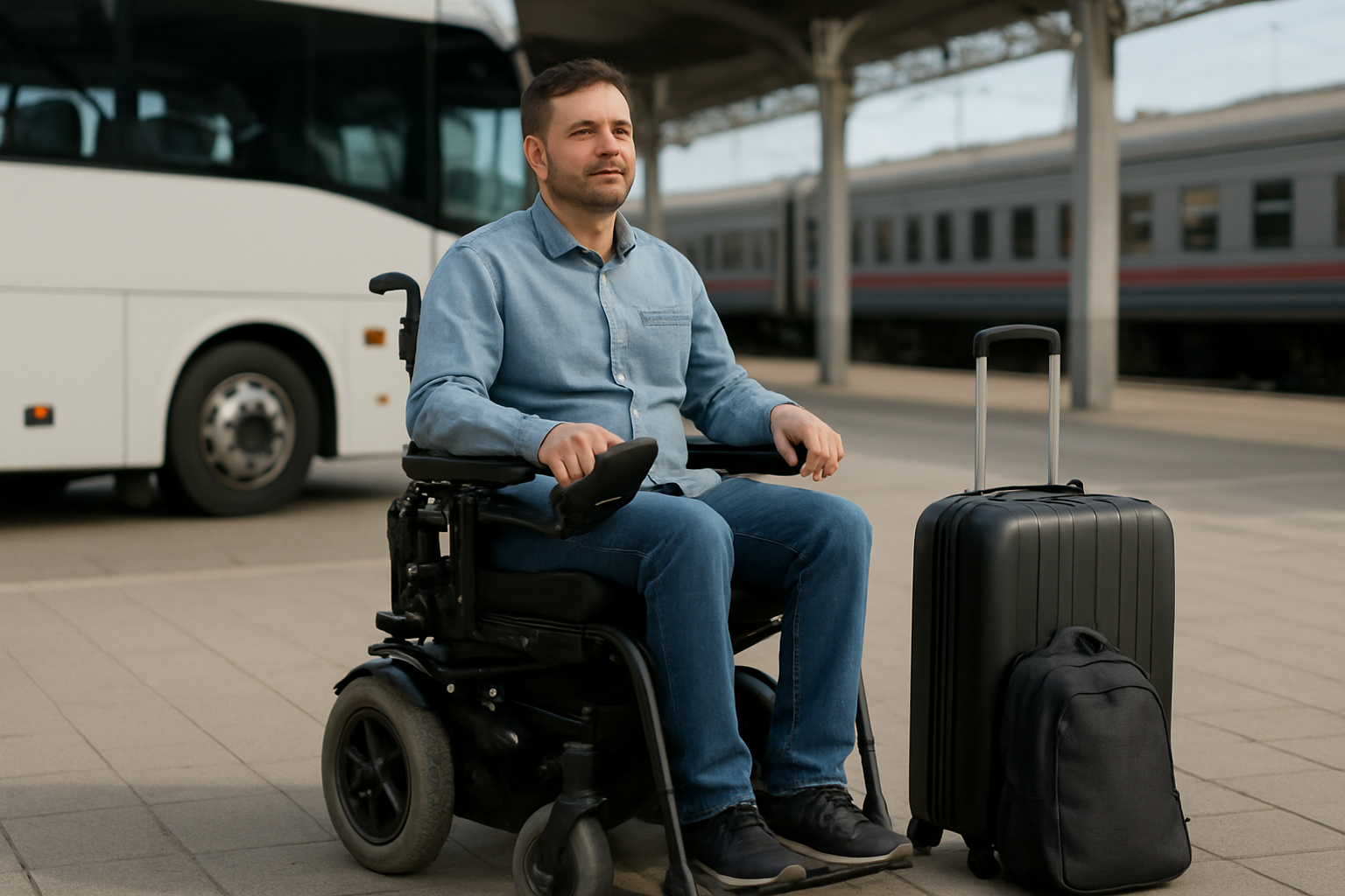 Illustration for Air, Road, and Rail: Rules that Matter and How to Breeze Through related to wheelchair travel accessories