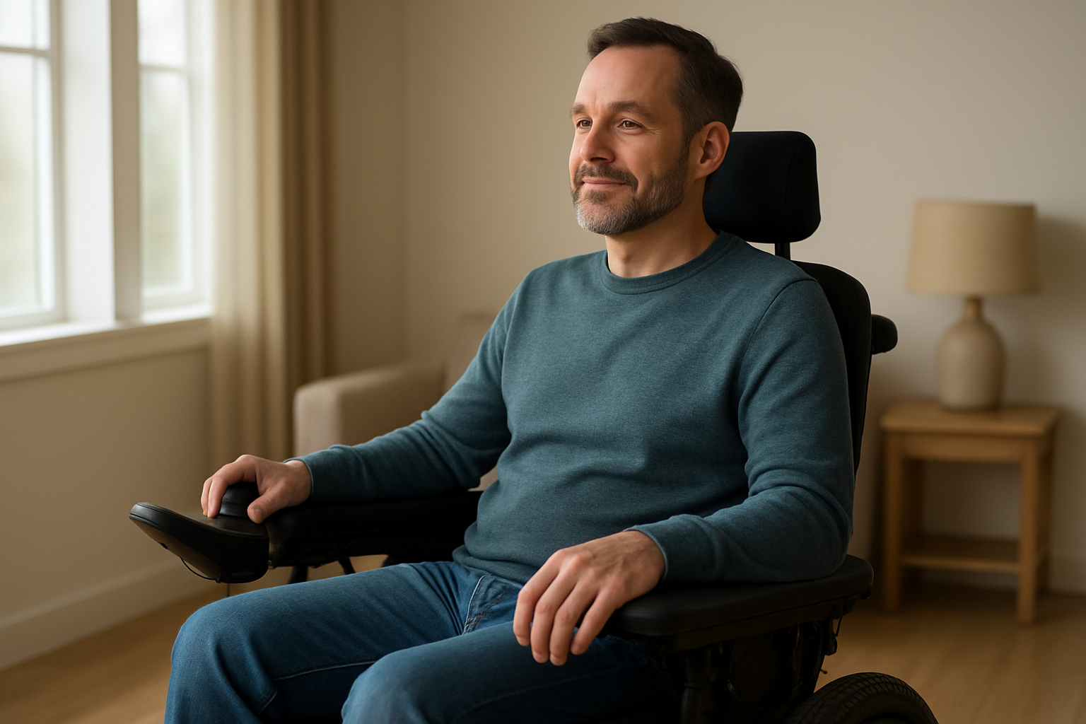 Illustration for Comfort, Seating, and Everyday Ergonomics related to joystick controlled power chairs