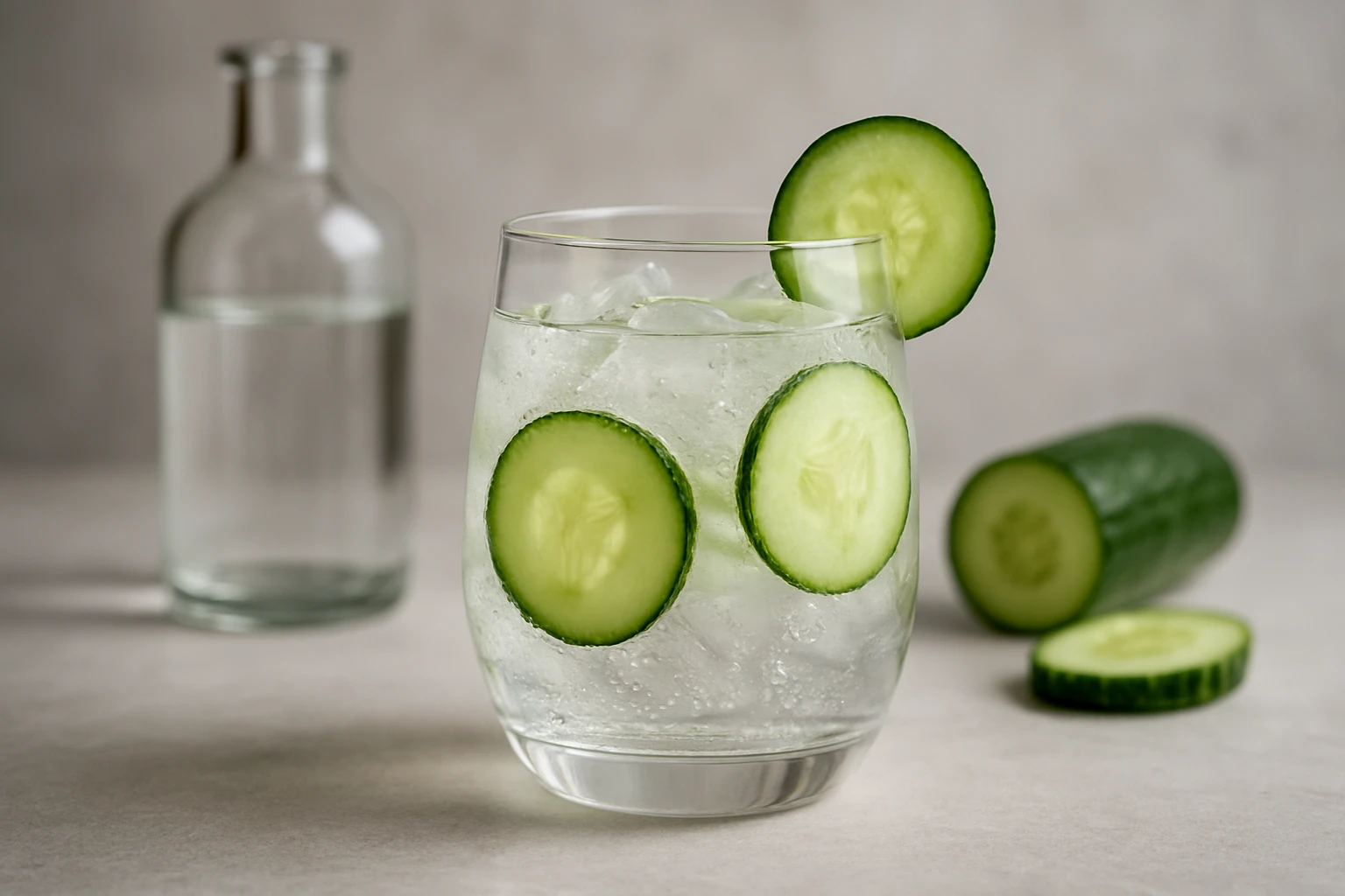 #6 Gin and Soda with Cucumber - low sugar alcohol drinks guide