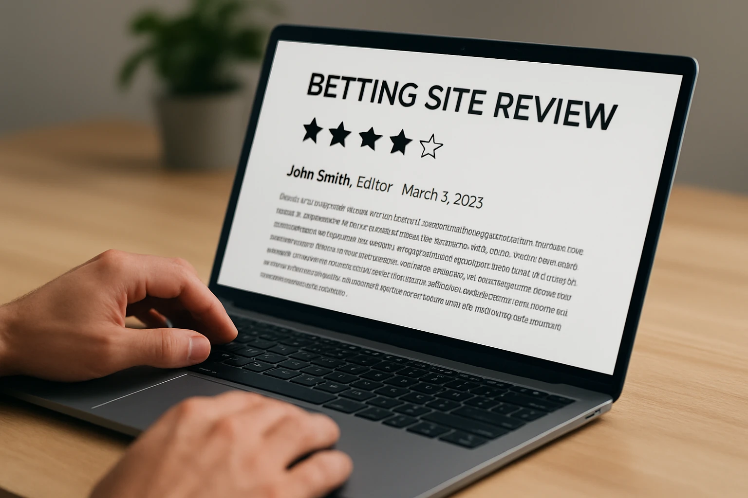 #6 Prefer reviews with a named editor and a recent update date - betting site reviews guide