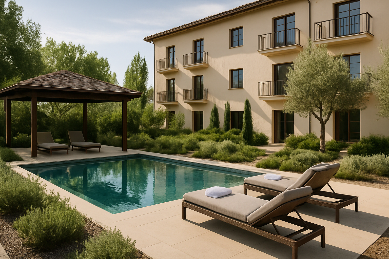 Illustration für Vila Nova Suites & Spa, ein Boutique-Hotel mit lokalen Wurzeln im Bereich des Wellness-Tourismus