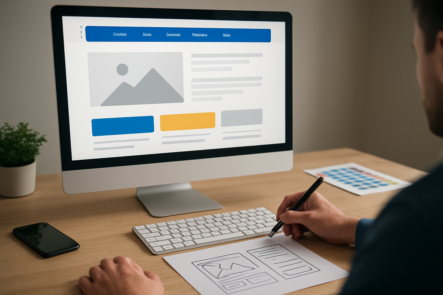 Illustration for How Spot On Websites Streamlines the Process for You related to ui designs