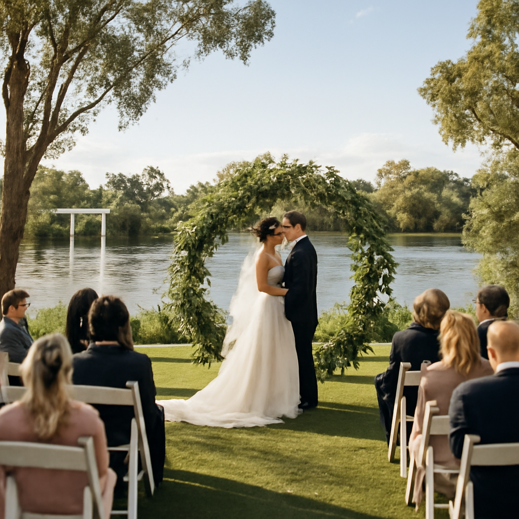 Illustration for Real-World Example: A Riverside Perth Wedding at Avocados Perth related to wedding venues outside