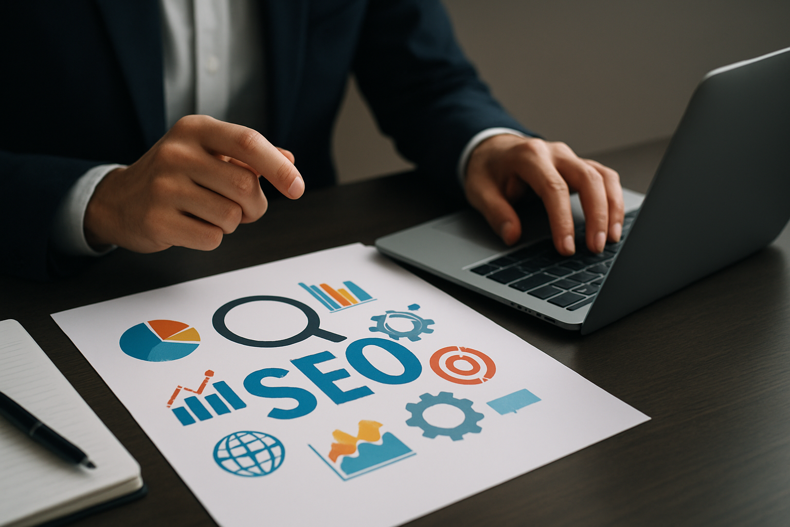 Illustration for The Services and Tech That Make It Work End-to-End related to and seo services