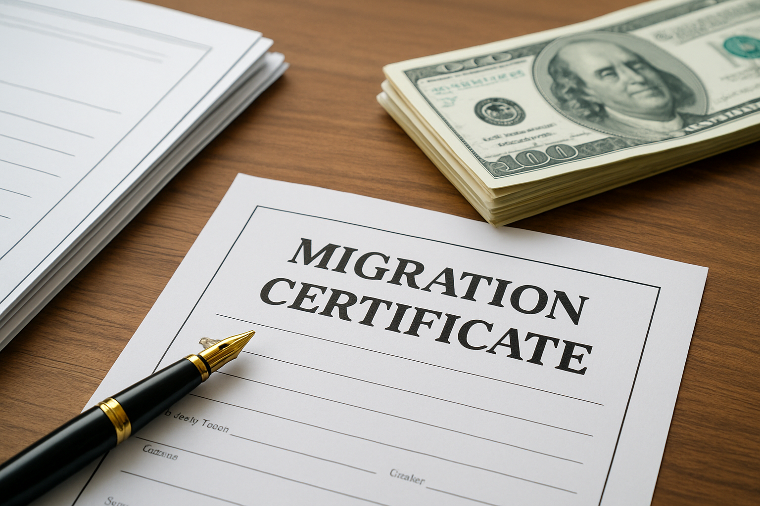 Illustration for Documents, Fees, and Processing Times at a Glance related to migration certificate