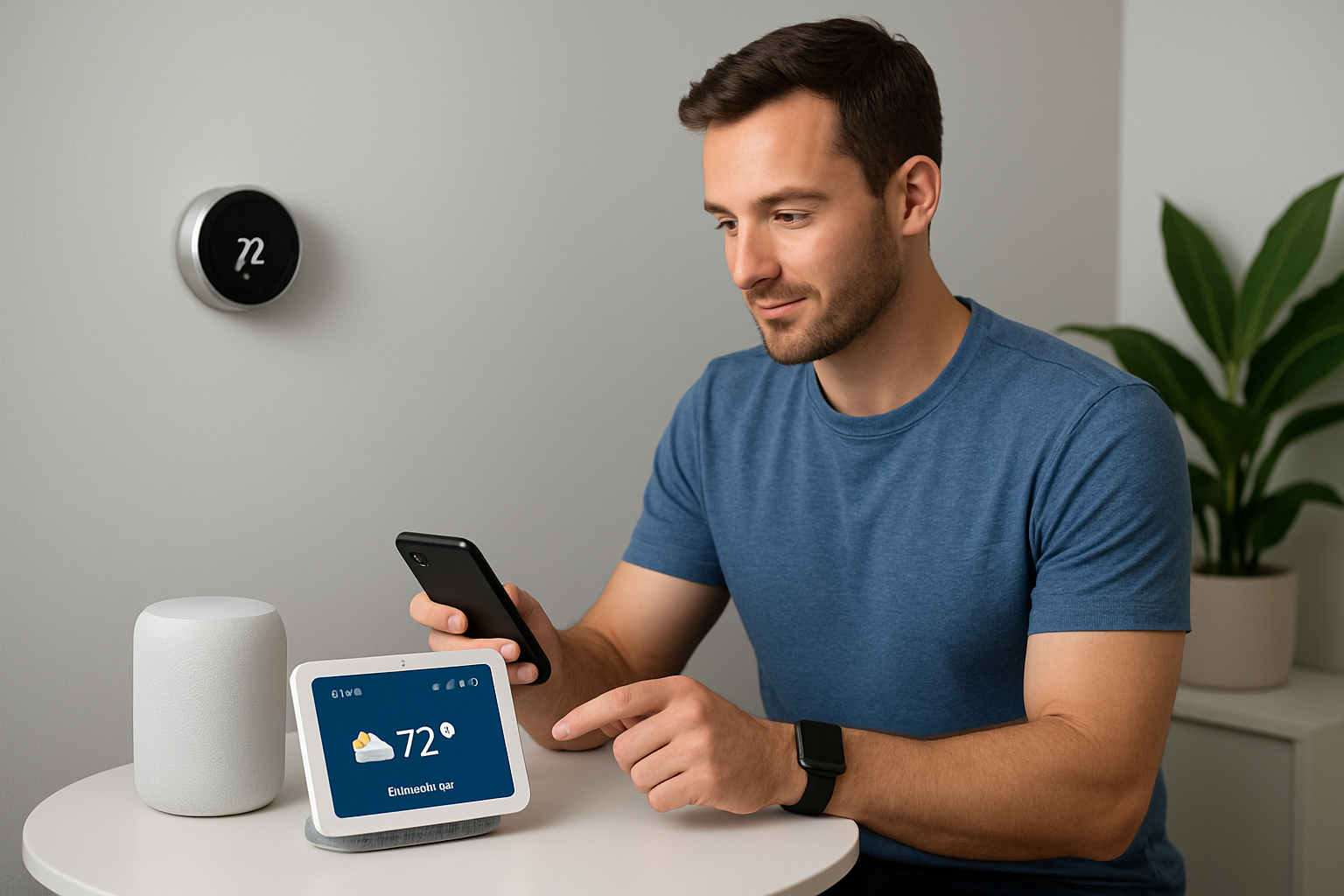 Illustration for Integration ideas for smart home, fitness, and travel related to new new technology