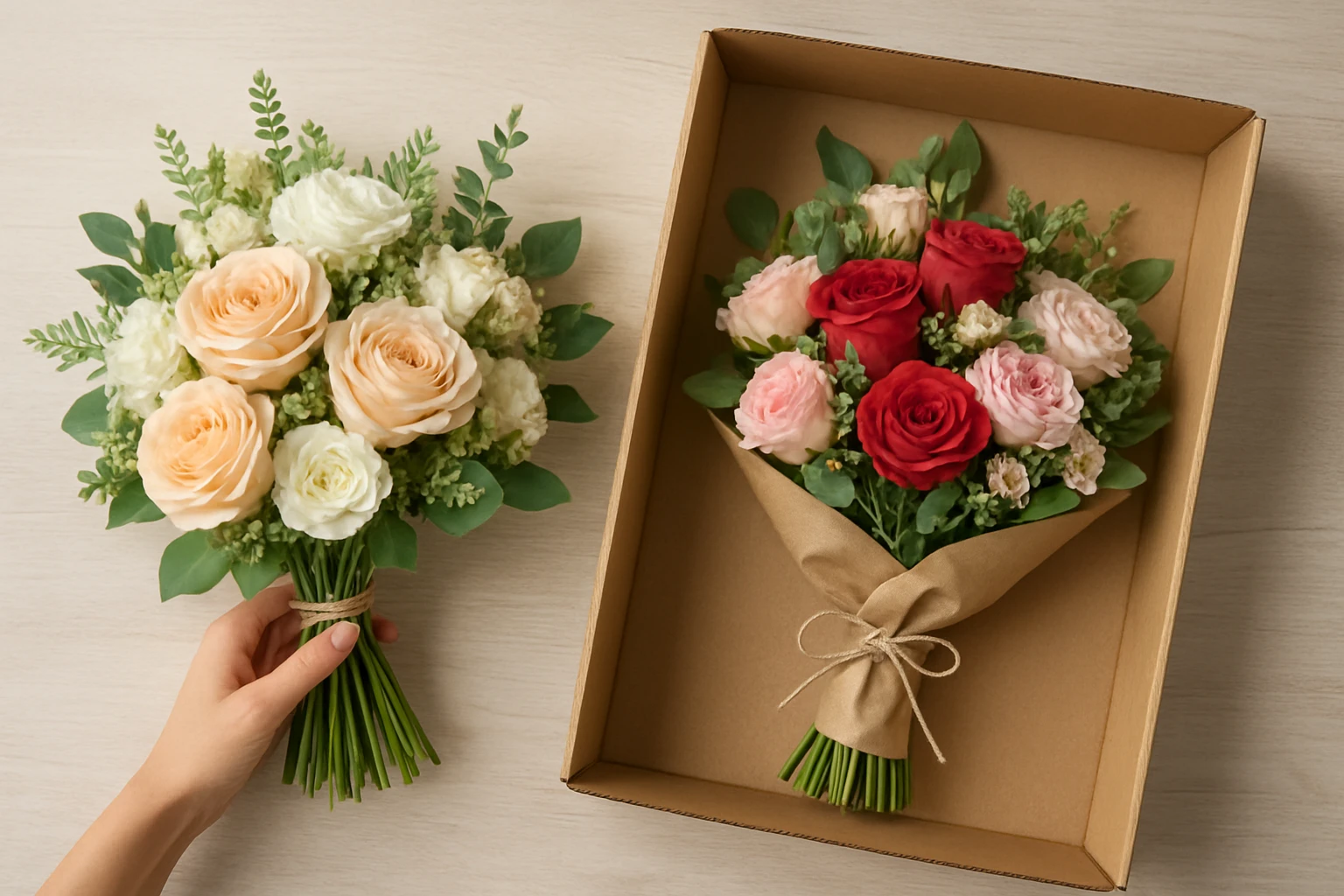 #7β#8 DIY-friendly and boxed-delivery bouquets - fresh flower bouquets wedding guide