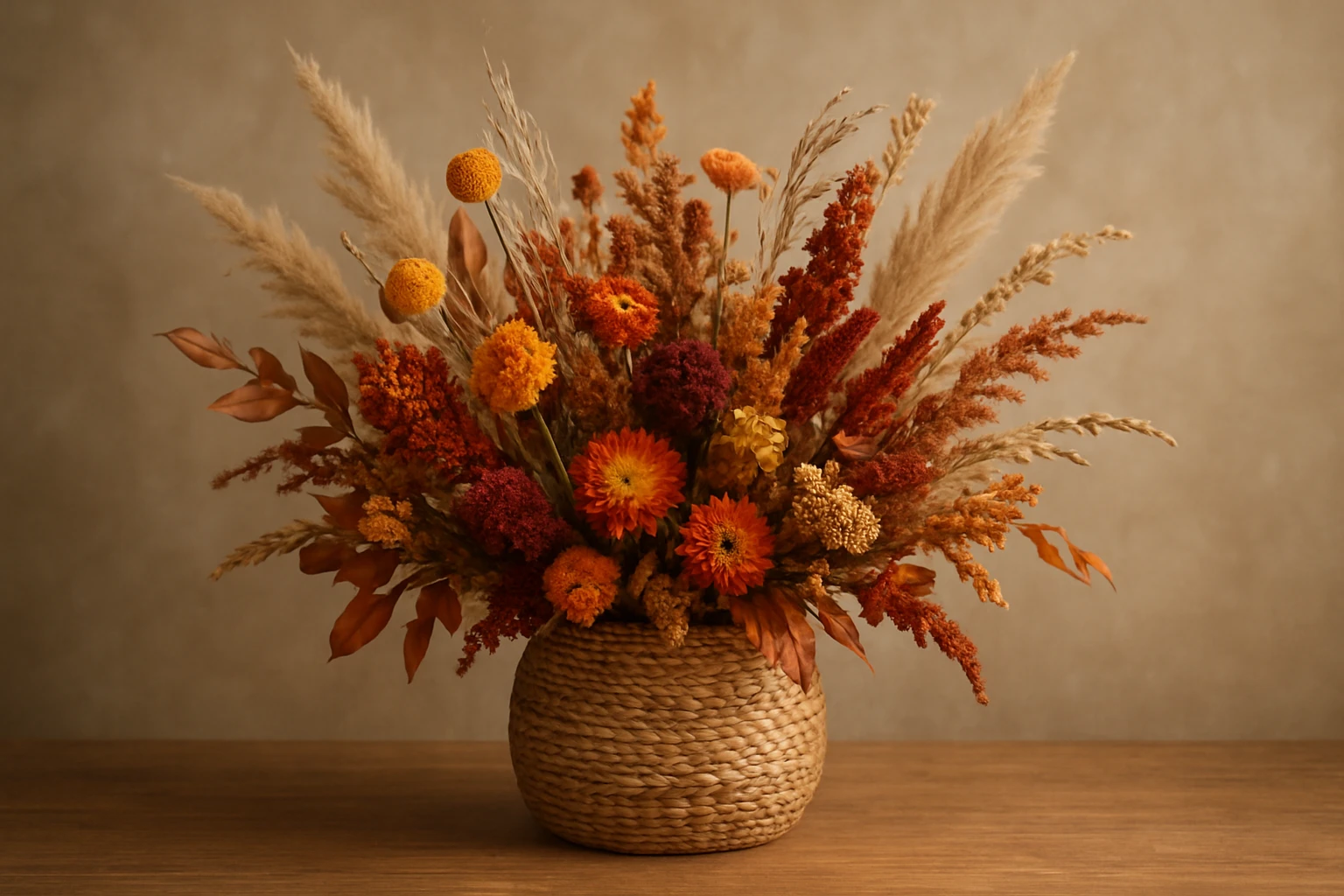 #7 Planner-friendly larger option - autumn dried flower arrangements guide
