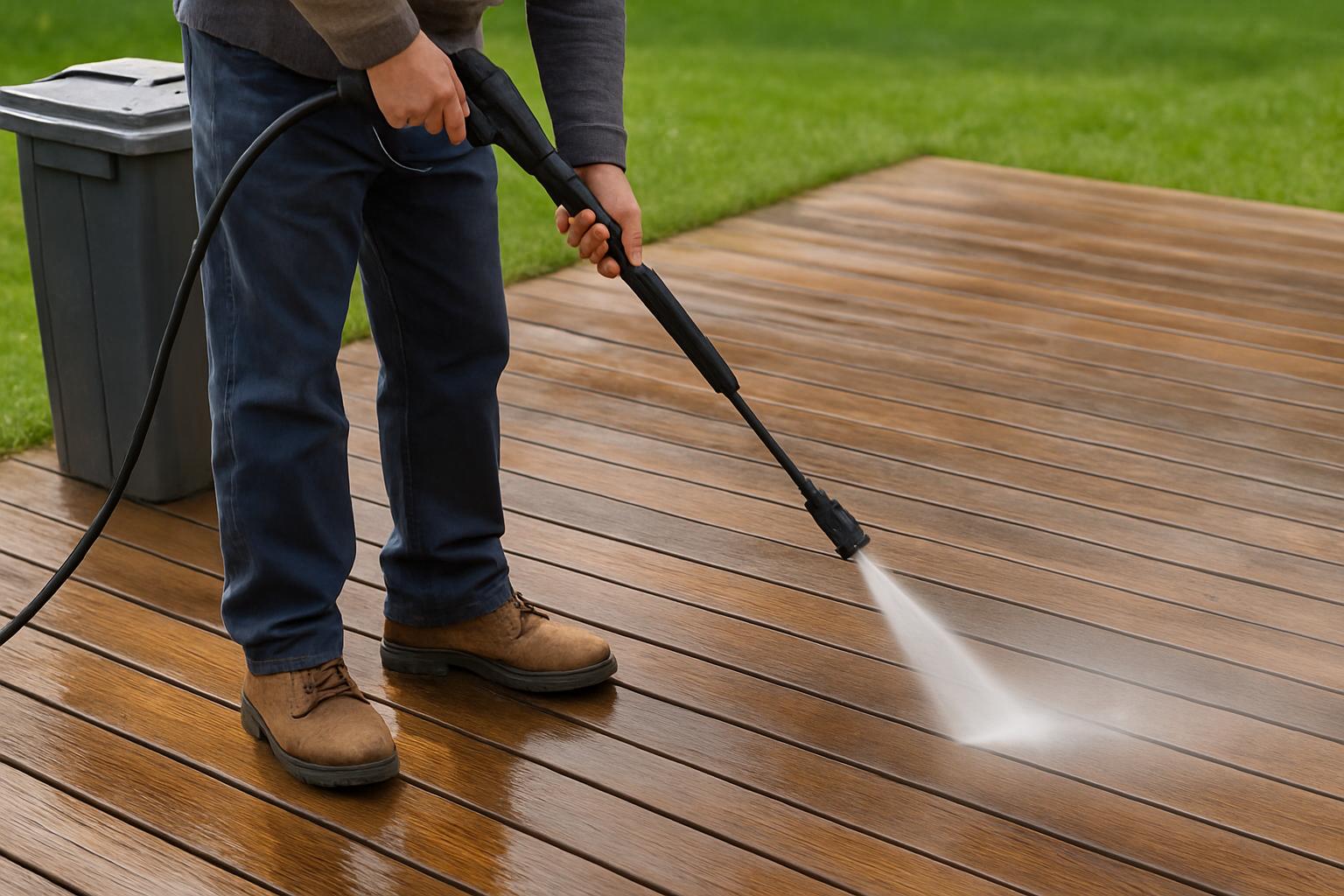 Illustration for Safe Settings by Surface: Bins, Decks, Driveways, Roofs, and More related to washing pressure