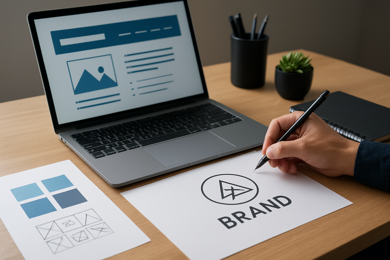 Illustration for Step 4: Design a Memorable Identity and Website That Earns Trust related to brand equity