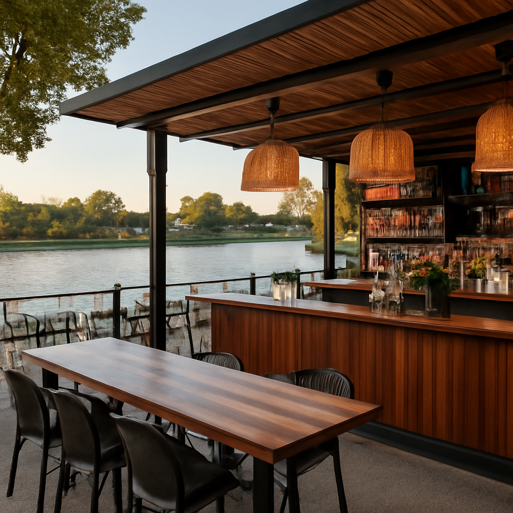 Illustration for The Case for Avocados Perth: Nature, Comfort, and Seriously Good Bar Facilities related to riverside bar in perth