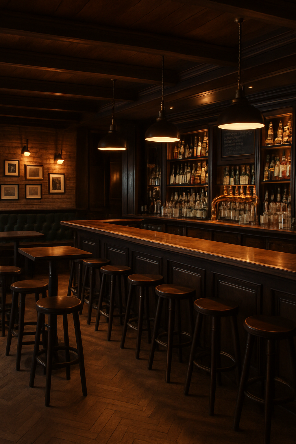 Illustration for Lighting, Layout, and Flow: Make It Feel Like a Real Pub related to professional bar décor ideas for man caves