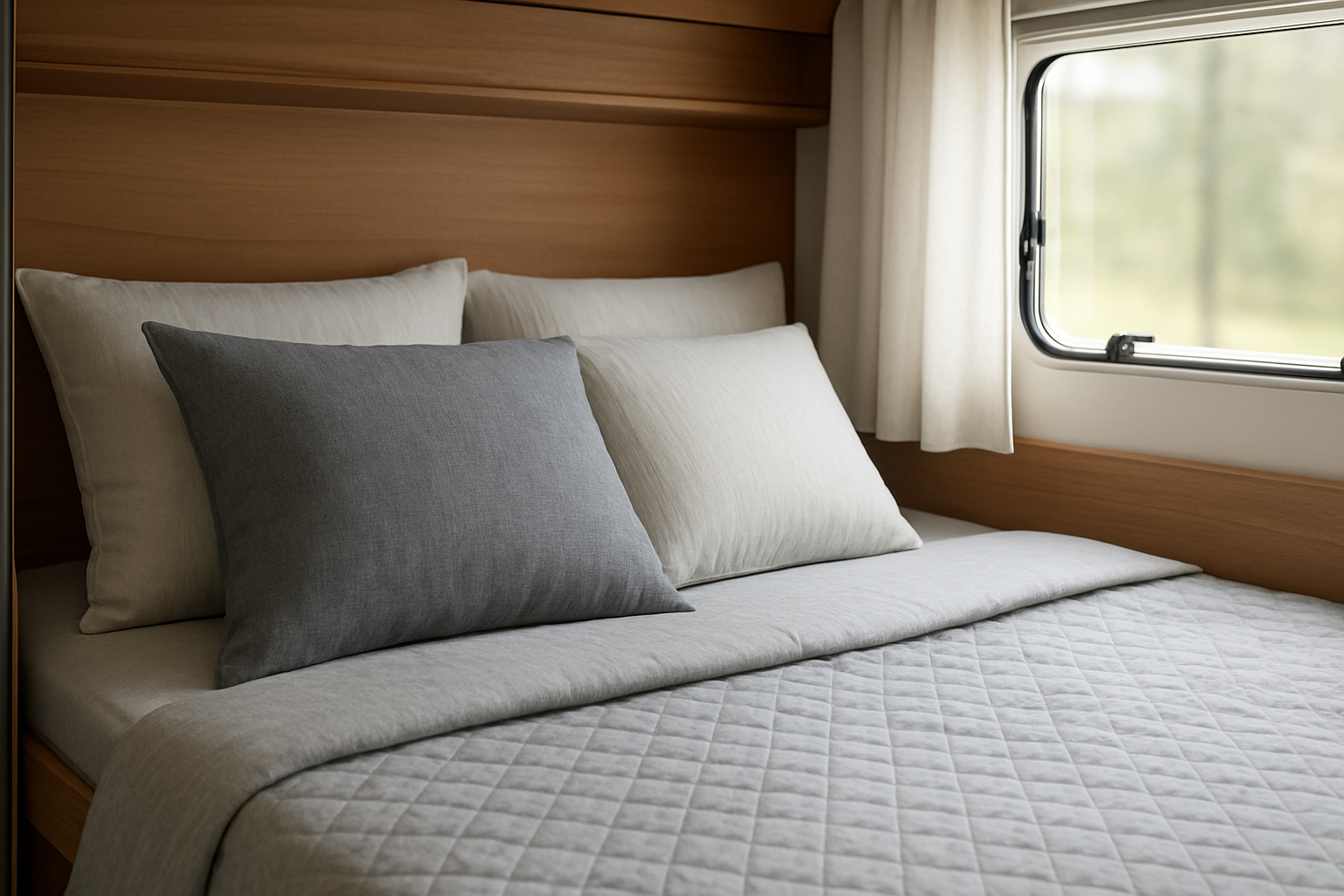 Illustration for Slim passend: MultiFit, Franse bedden en speciale camperindelingen related to snelle levering bedtextiel uit eigen voorraad