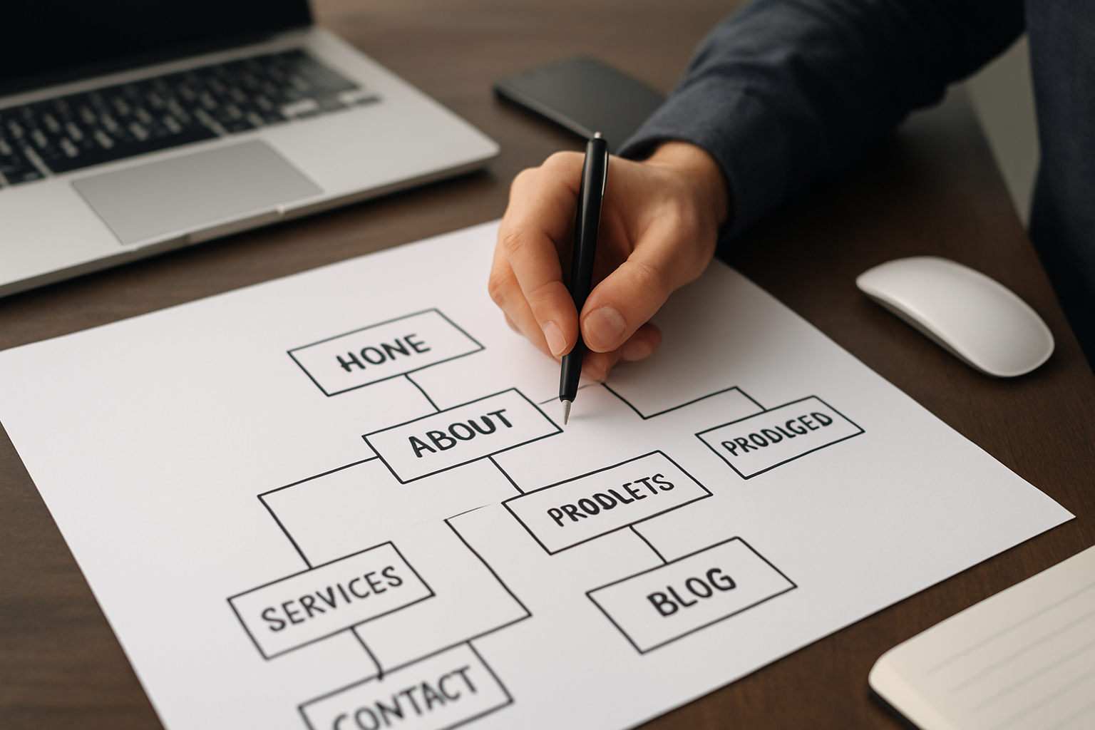Illustration for Map Your 10-Page Website for Search and Sales related to seo and web design services