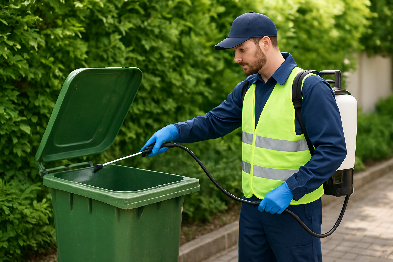 Illustration for BinPro Property Services: Eco Methods Beyond the Bin related to maggot and pest prevention bin cleaning service