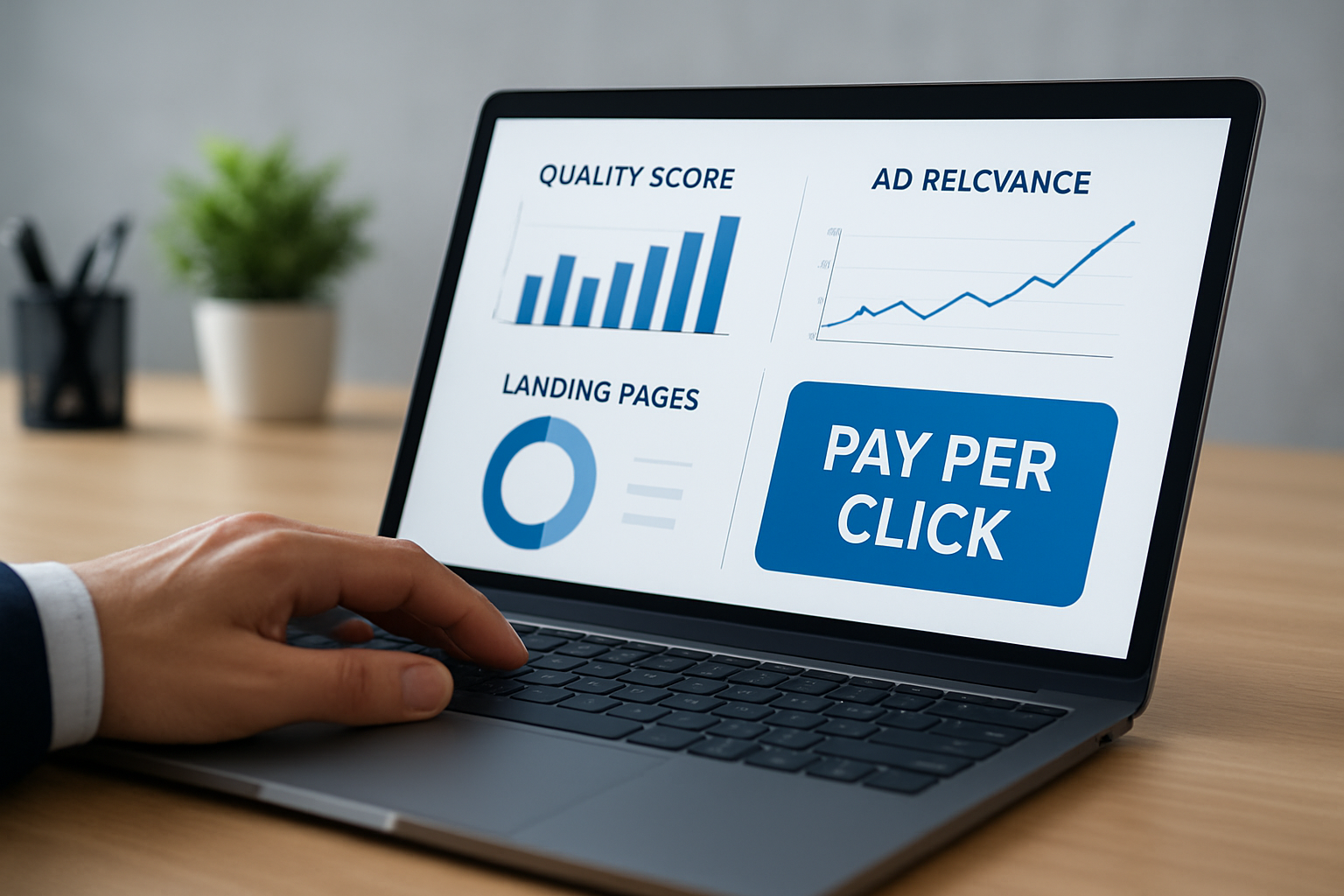 Illustration for Quality Score, Ad Relevance, and Landing Pages: The Fastest Wins related to per click