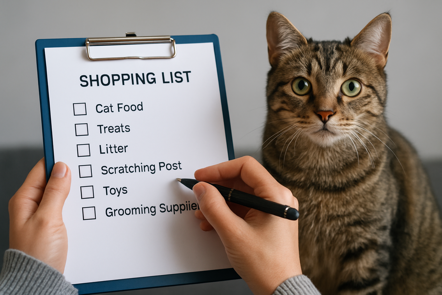 Illustration for Set Up, Train, and Thrive: Practical Tips From Mad Cat Man related to cat shopping checklists