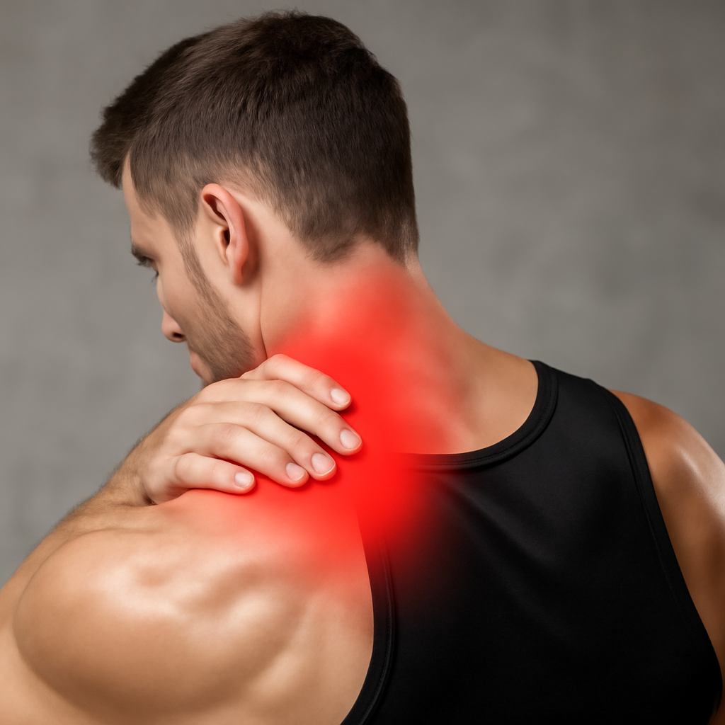 Illustration for Frequently Asked Questions for Active People related to torn trapezius muscle treatment