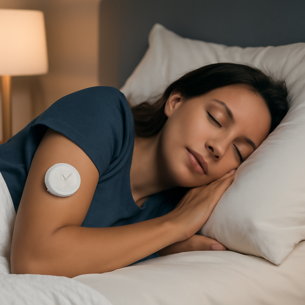Illustration for How Anywhere Healing’s Biosensor Wearables Work, Step by Step related to is drug free healing technology effective for improving sleep