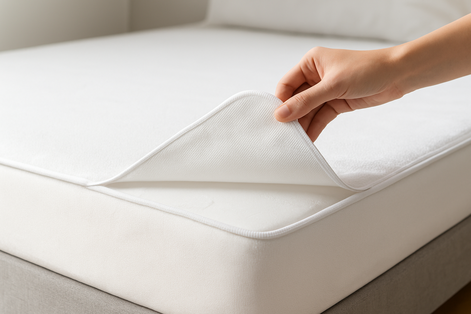 Illustration for Materialen en comfort: waterdichte molton, MultiFit® en SENS-ICE related to speciale campermaten bed