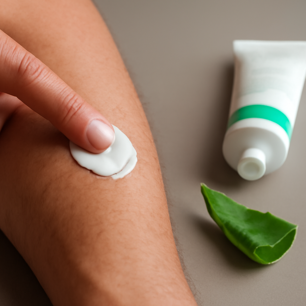 Illustration for How should you use menthol creams safely and effectively? related to how does aloe urea and menthol help with pain relief