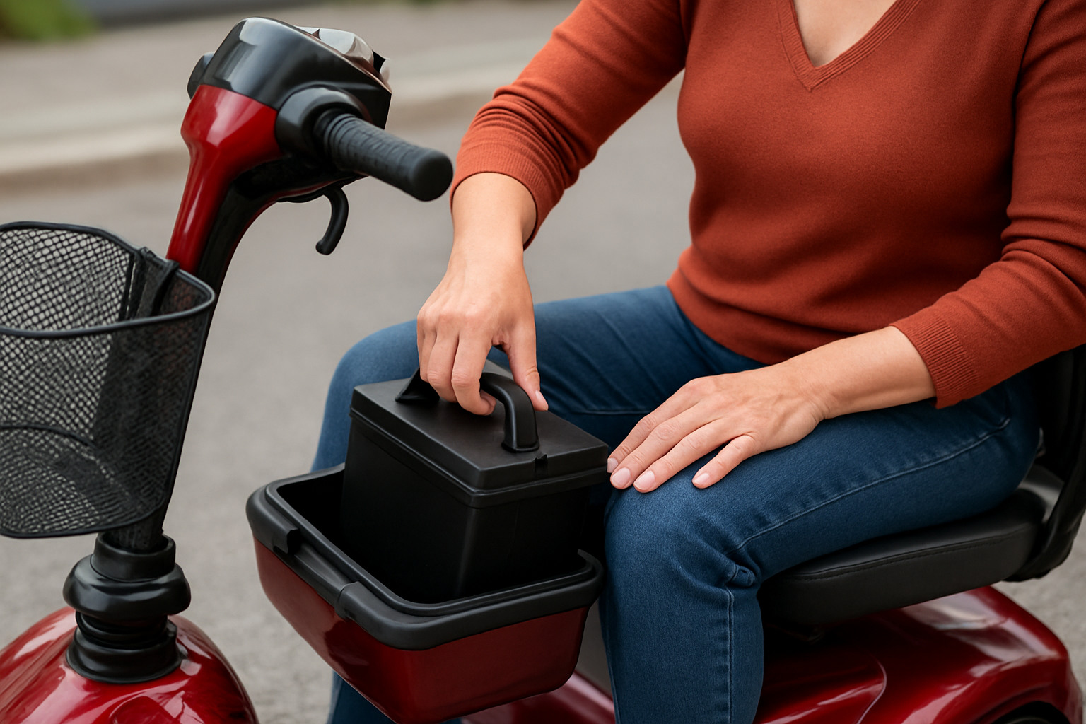 Illustration for Step 3: Batteries, Range, and Charging — No More Guesswork related to mobility scooter