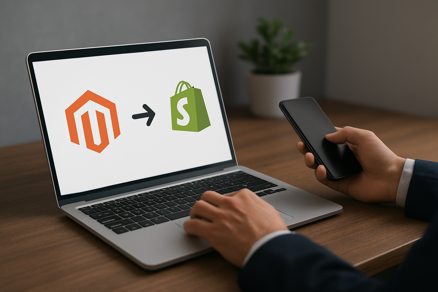 Illustration for Why Ruby Digital Agency: An AI-Native, Shopify-First Growth Partner related to Magento to Shopify Replatform