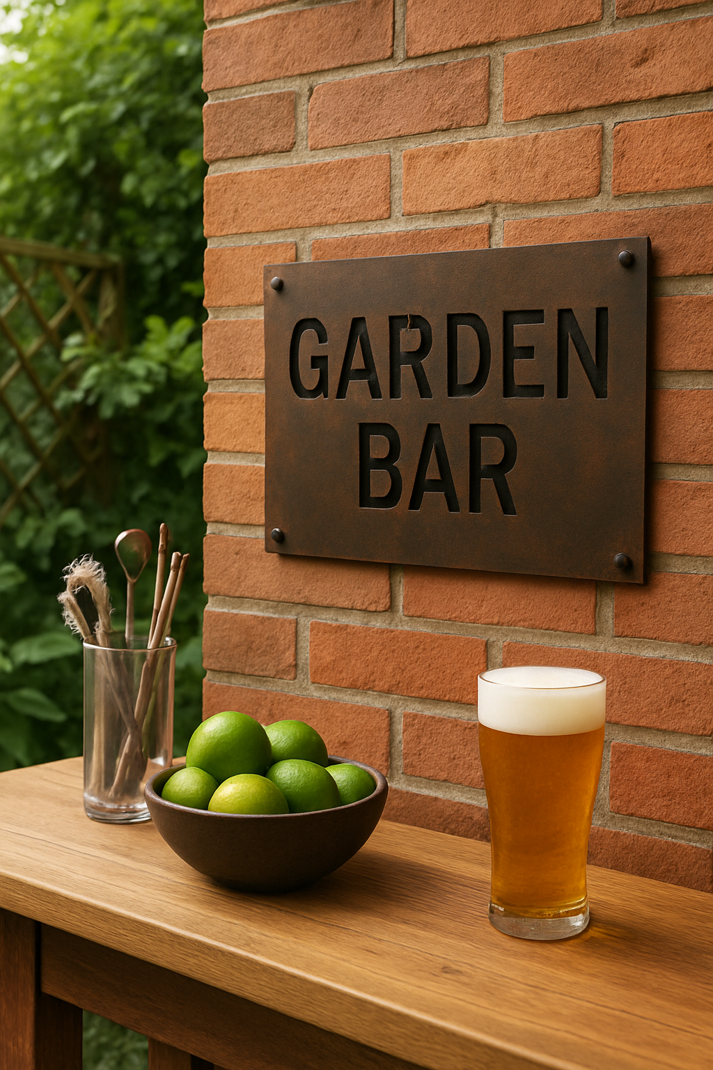 Illustration for Real-world makeovers: mini case studies related to unique metal signs for garden bar areas