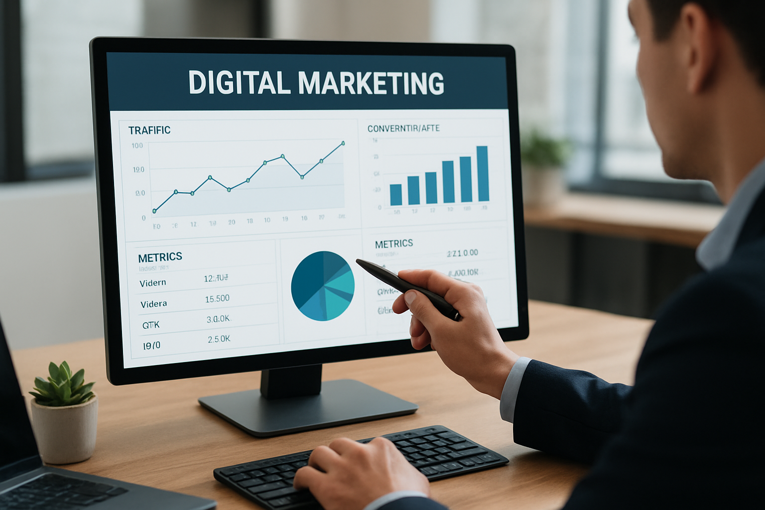 Illustration for Metrics That Matter: How to Track Progress related to digital marketing