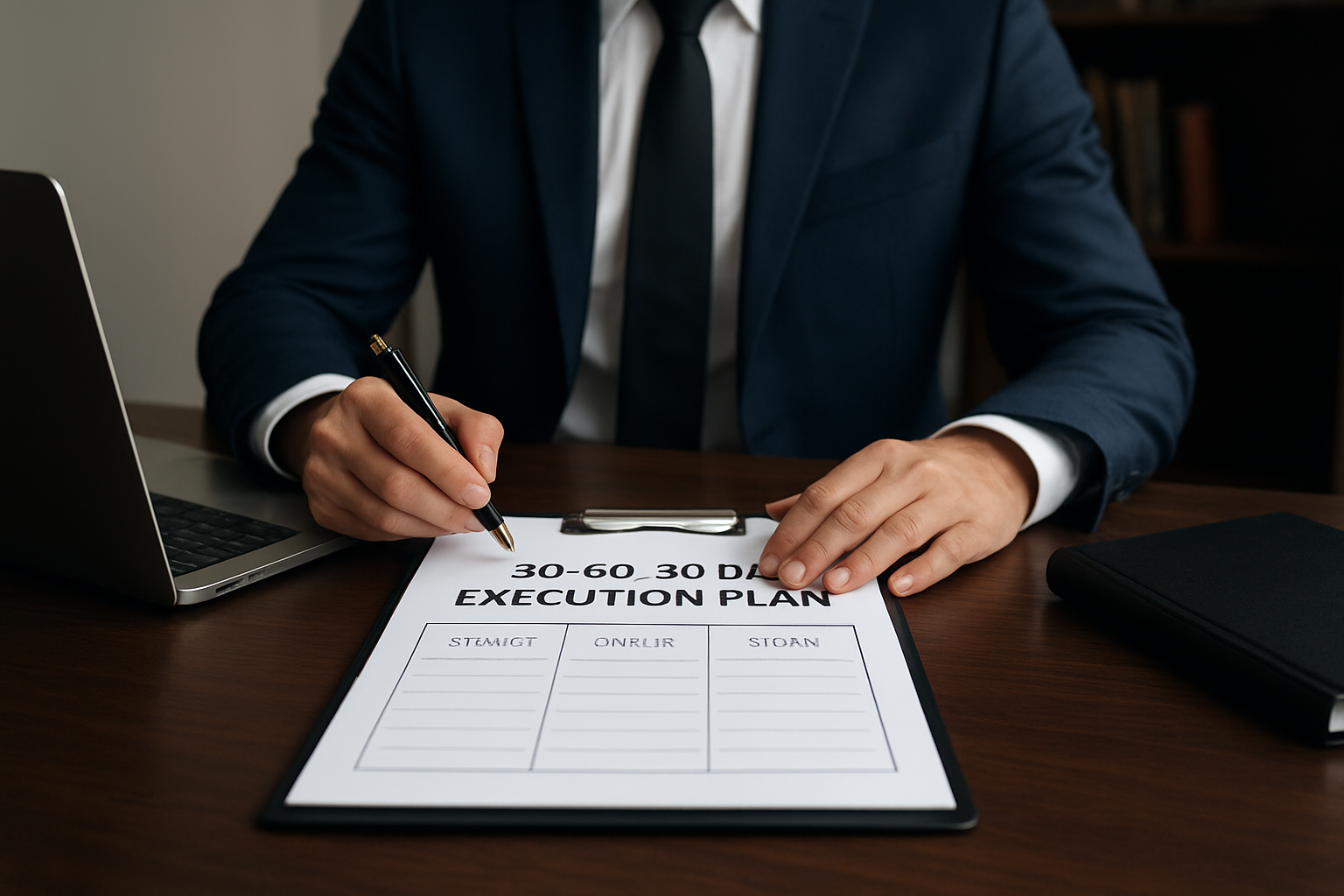 Illustration for Your 30-60-90 Day Execution Plan related to google business profile for attorneys