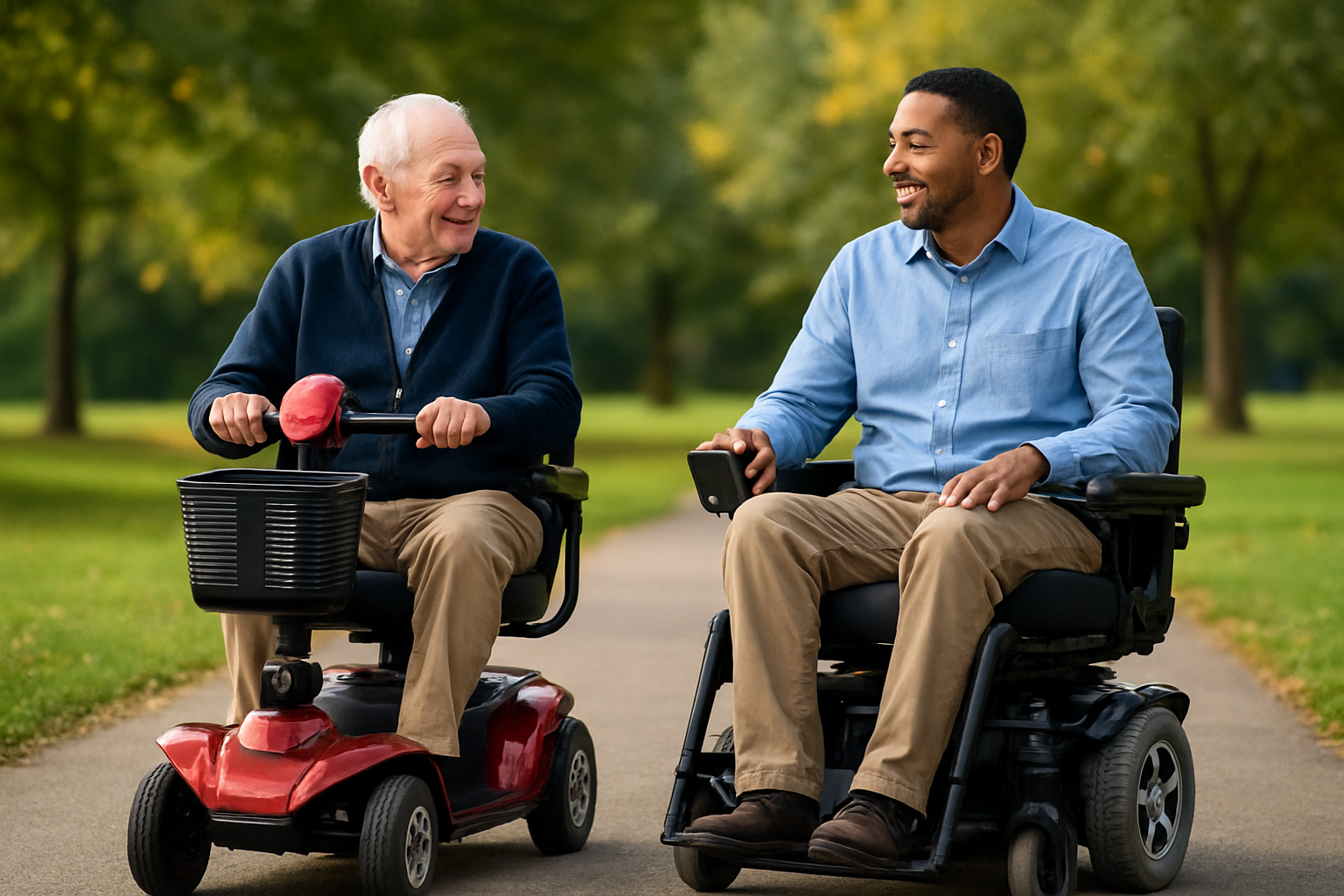 Illustration for Scooter or Power Wheelchair? How to Decide related to mobility mobility scooters