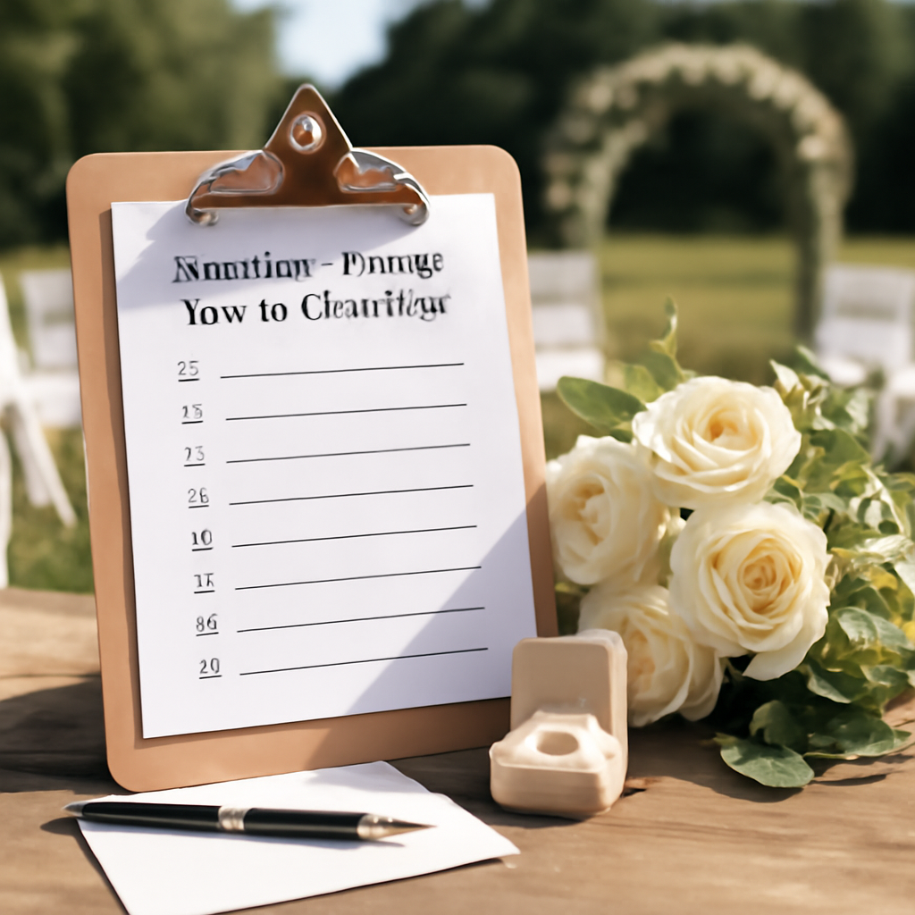 Illustration for Outdoor Wedding Day-of Checklist: The Little Things That Matter related to outdoor wedding