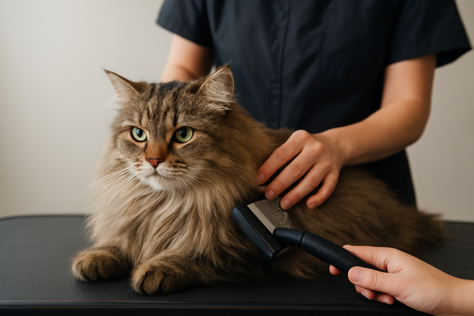 Illustration for When to See a Pro Groomer related to long fur cats