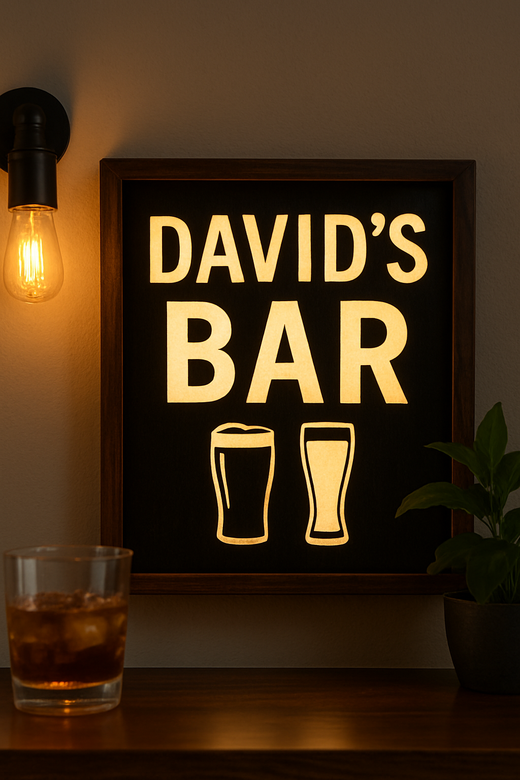 Illustration for Make the Most of Your Sign: Placement, Lighting, and Care related to high quality customized bar signs for home bars