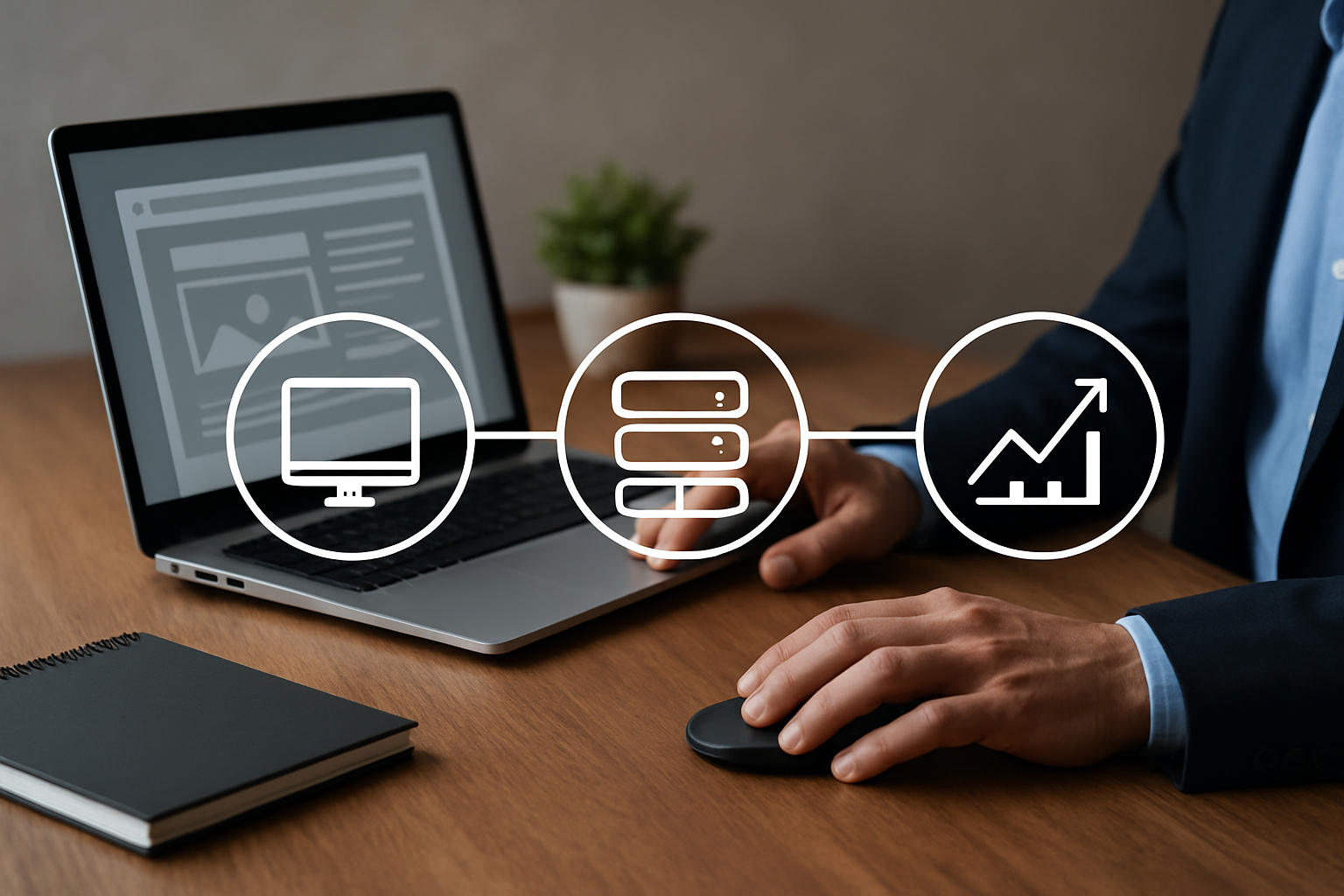 Illustration for How iHosting Web, LLC Connects Design, Hosting, and Growth related to wordpress blog hosting