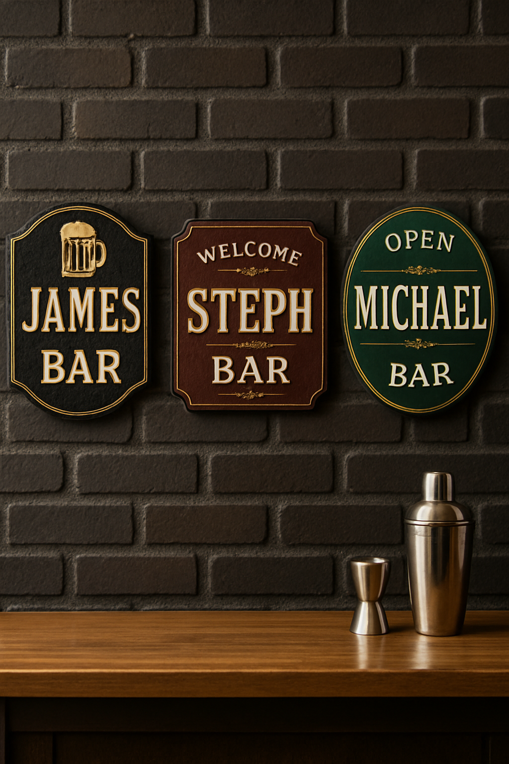 Illustration for Personalize Like a Pro with Two Fat Blokes bar signs related to high quality customized bar signs for home bars