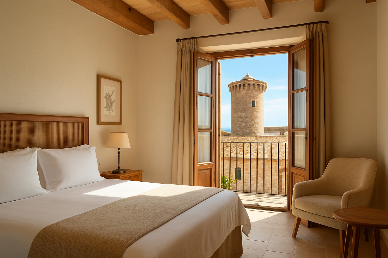 Illustration für Daten und Vergleiche: Wo man Authentizität spürt und wie man sein Budget investiert im Zusammenhang mit dem Thema „Wie man in einem Hotel eine authentische mallorquinische Erfahrung macht“
