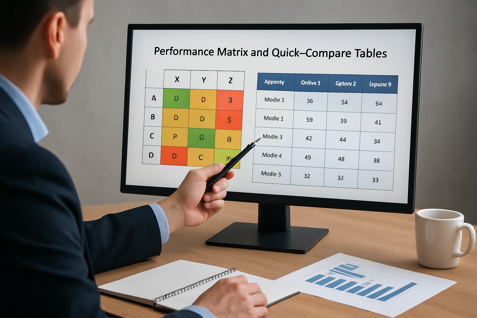 Illustration for Performance Matrix and Quick-Compare Tables related to blog post for 2025-11-09
