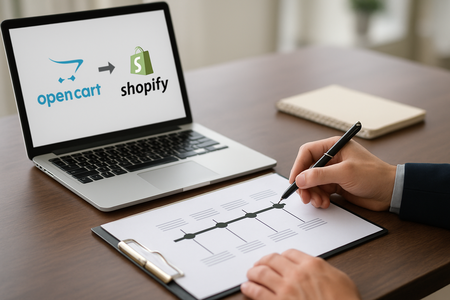 Illustration for Planning an opencart to shopify Migration: Timeline, Tasks, and Tips related to opencart to shopify